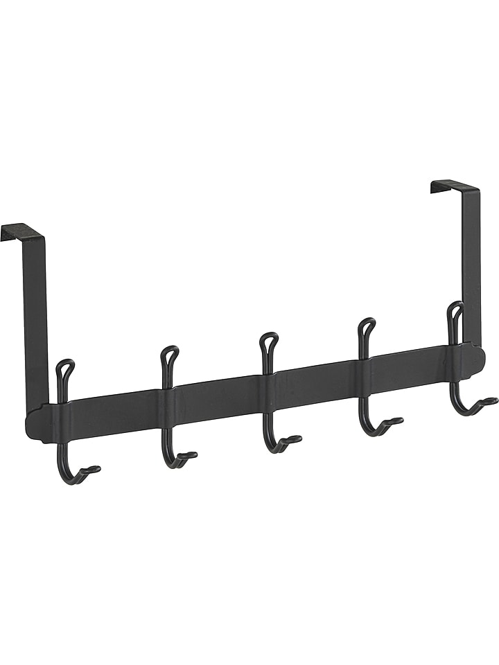 Wenko Wieszak w kolorze czarnym na drzwi - 37,5 x 18 x 8 cm rozmiar: onesize