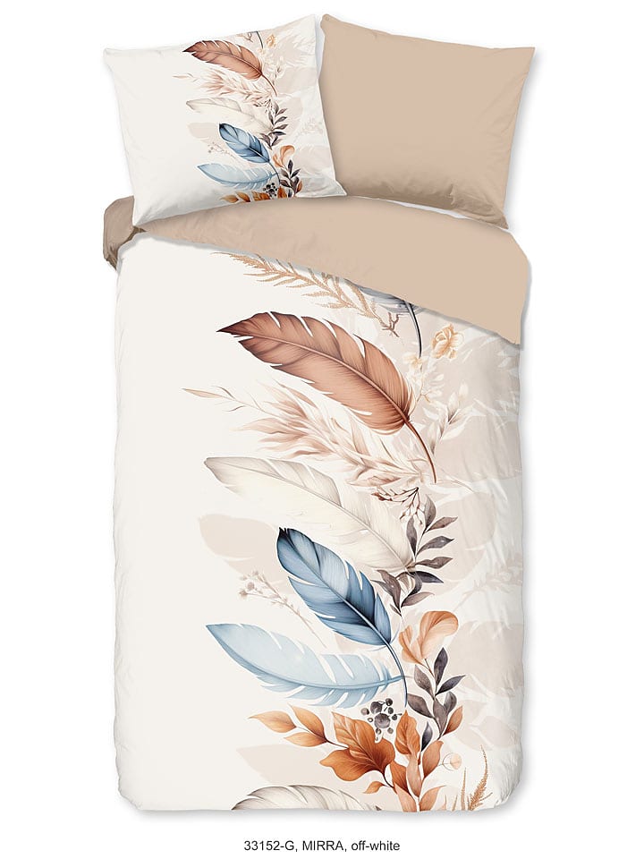 Good Morning Komplet pościeli "Mirra" w kolorze kremowo-beżowym rozmiar: 200x200 cm