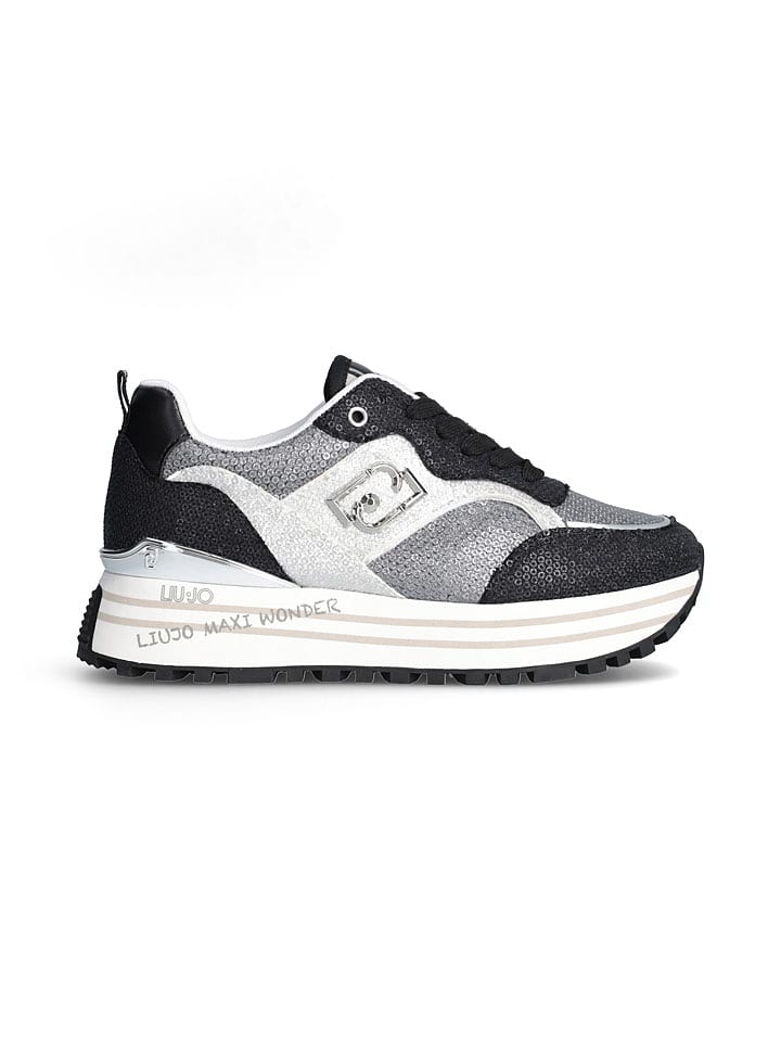 Liu Jo Sneakersy w kolorze srebrno-czarnym rozmiar: 38