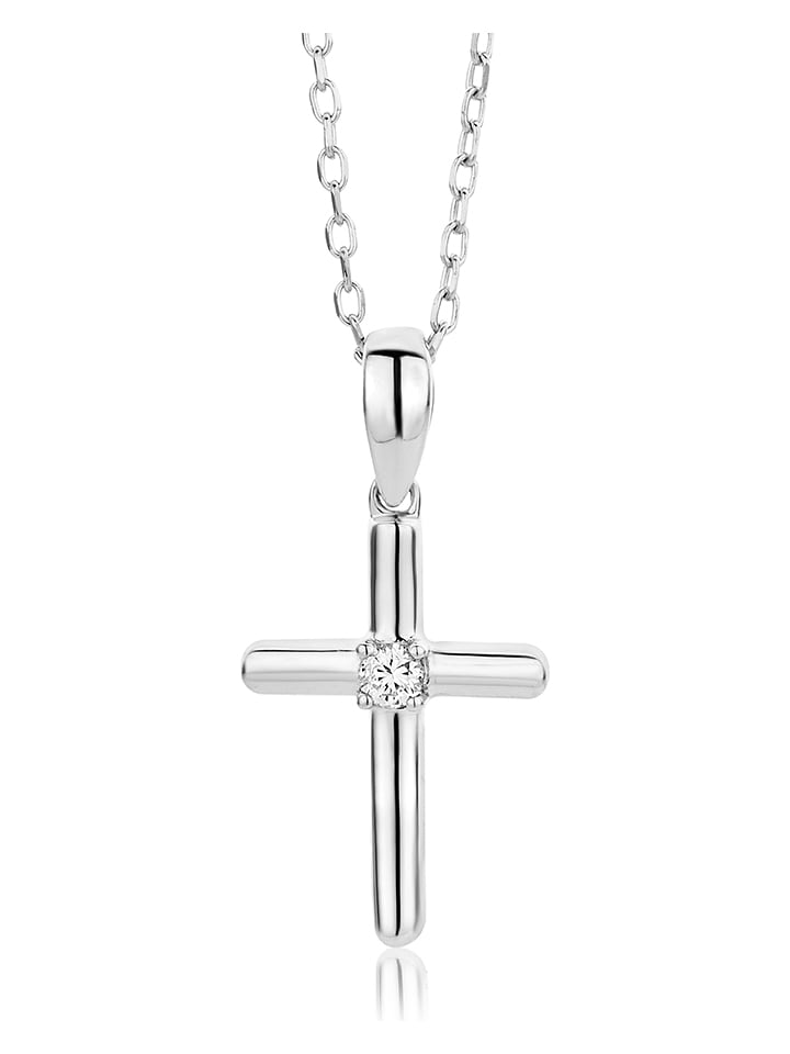 Diamant Exquis Złoty naszyjnik z diamentową zawieszką - dł. 45 cm rozmiar: onesize