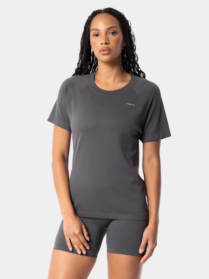 Carpatree Koszulka sportowa "Simply" w kolorze antracytowym rozmiar: S