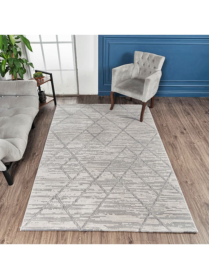 Mioli Dywan "Motto" w kolorze szarym rozmiar: 100x300 cm