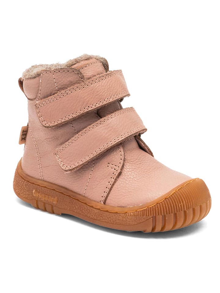 bisgaard Skórzane botki "Evon" w kolorze jasnoróżowym rozmiar: 22