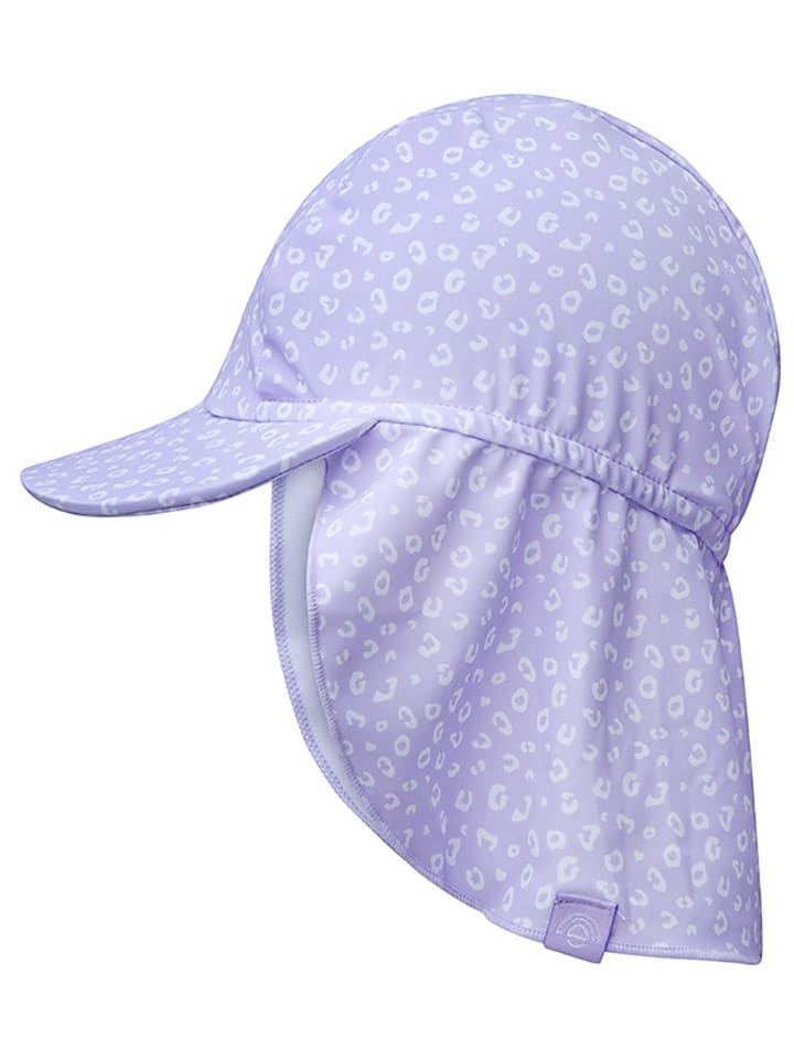 Swim Essentials Czapka "Leopard" w kolorze fioletowym z ochroną karku rozmiar: 80-92
