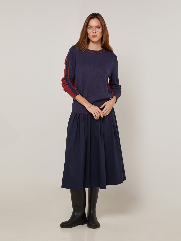 Rodier Sweter w kolorze granatowo-bordowym rozmiar: L