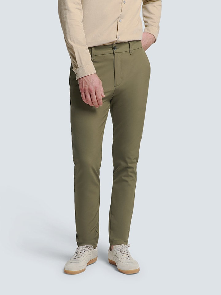 No Excess Spodnie chino w kolorze khaki rozmiar: S/L32