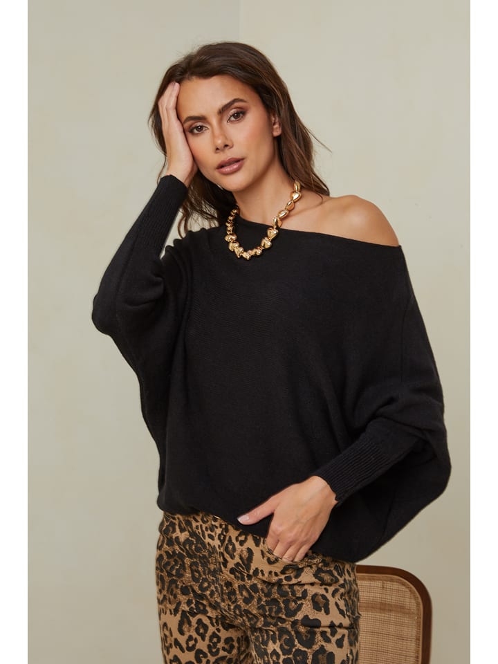 Joséfine Sweter "Hajos" w kolorze czarnym rozmiar: M
