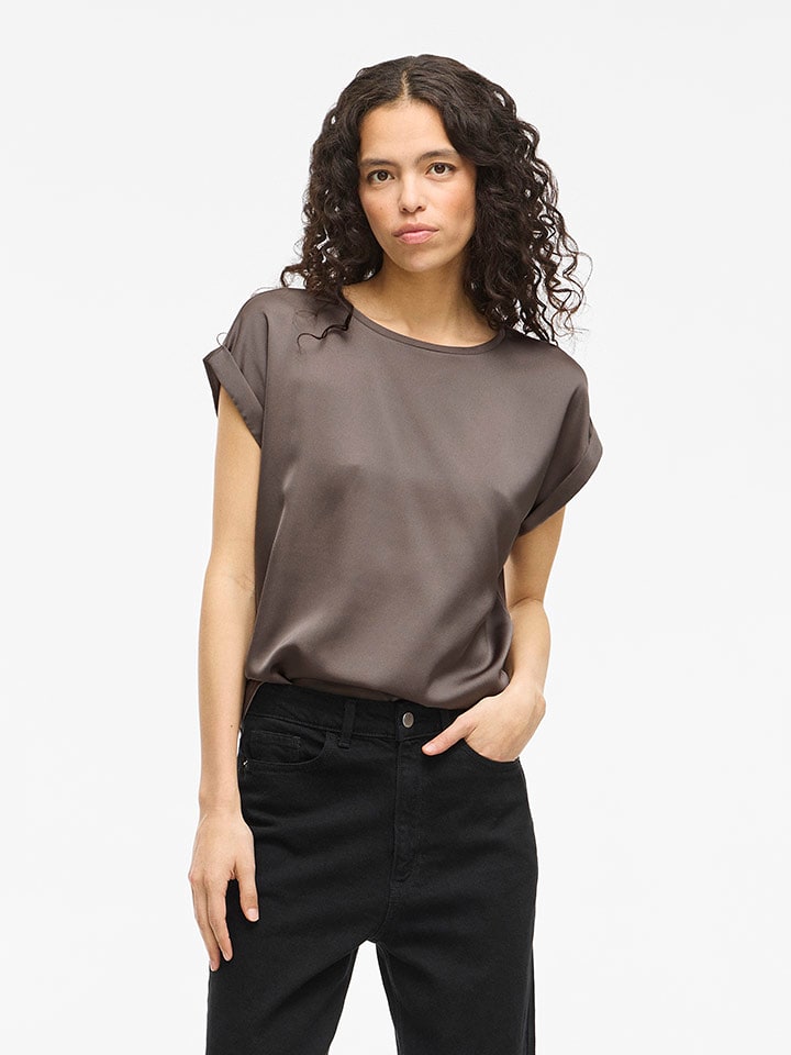 Vila Koszulka w kolorze jasnobrązowym rozmiar: 34