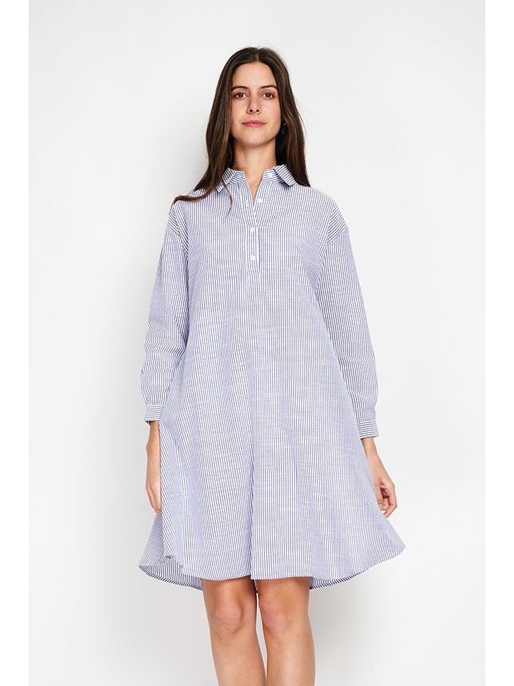 William de Faye Sukienka w kolorze niebiesko-białym rozmiar: 36