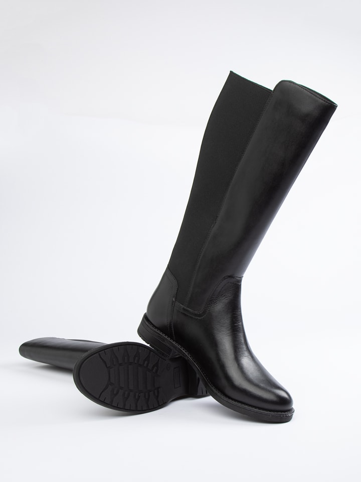 JOLANA & FENENA Skórzane kozaki w kolorze czarnym rozmiar: 39