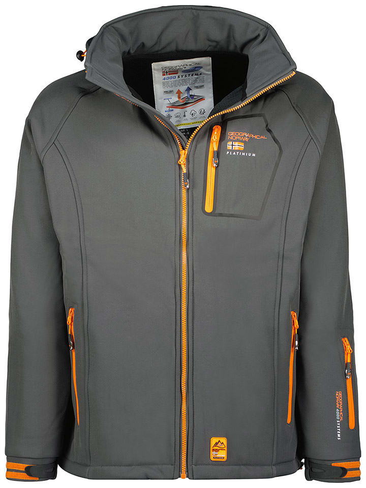 Geographical Norway Kurtka softshellowa "Riziere" w kolorze antracytowym rozmiar: L