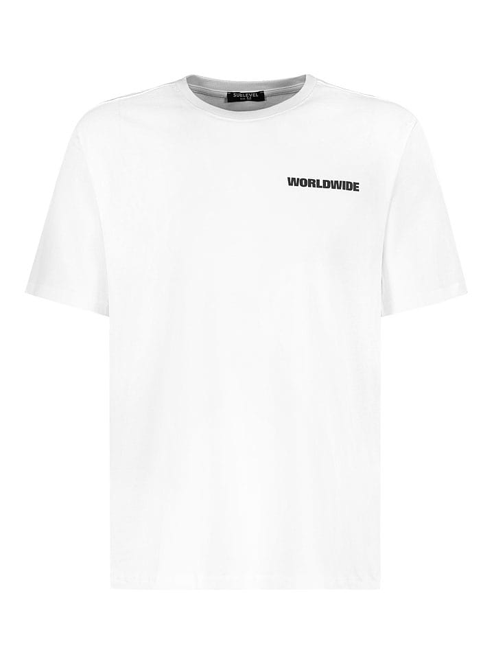 Sublevel Koszulka w kolorze białym rozmiar: L