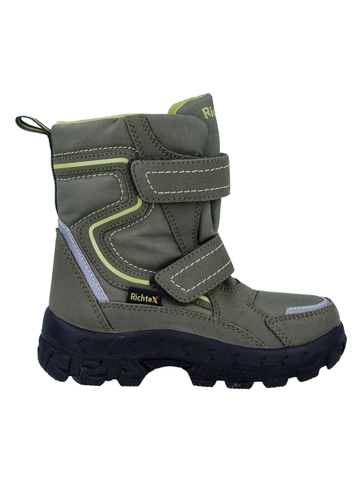 Richter Shoes Kozaki zimowe "Davos" w kolorze khaki rozmiar: 41