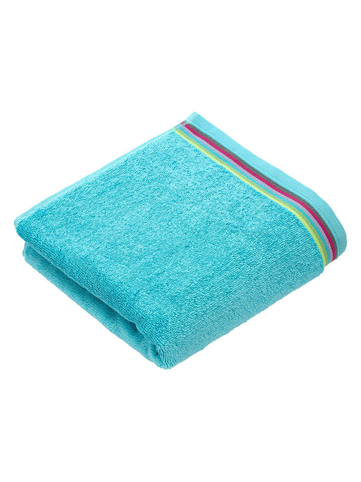 Vossen Ręcznik "Soley" w kolorze turkusowym do rąk rozmiar: 50x100 cm