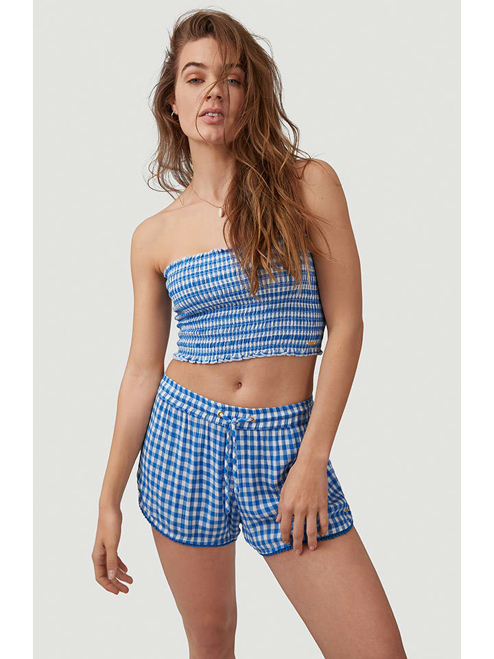 O'Neill Szorty "Foundation" w kolorze niebiesko-białym rozmiar: S