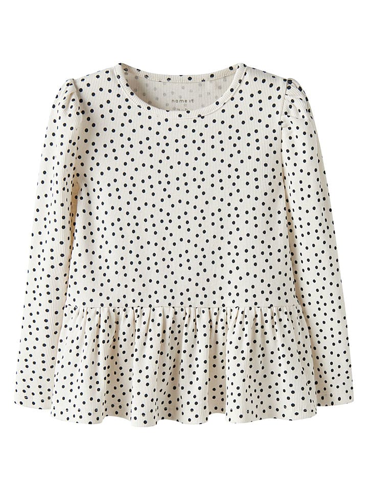name it Koszulka "Tenna" w kolorze kremowo-czarnym rozmiar: 122/128