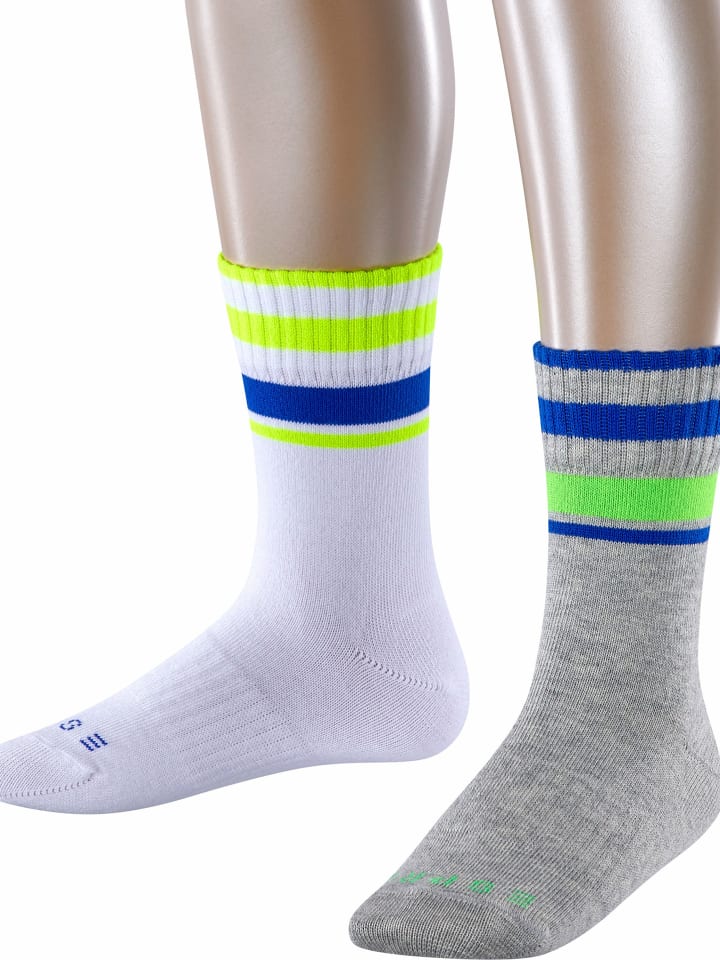 ESPRIT Skarpety (2 pary) "Sport" w kolorze biało-szarym rozmiar: 23-26