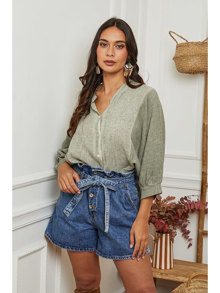 La Compagnie Du Lin Lniana bluzka w kolorze khaki rozmiar: XL