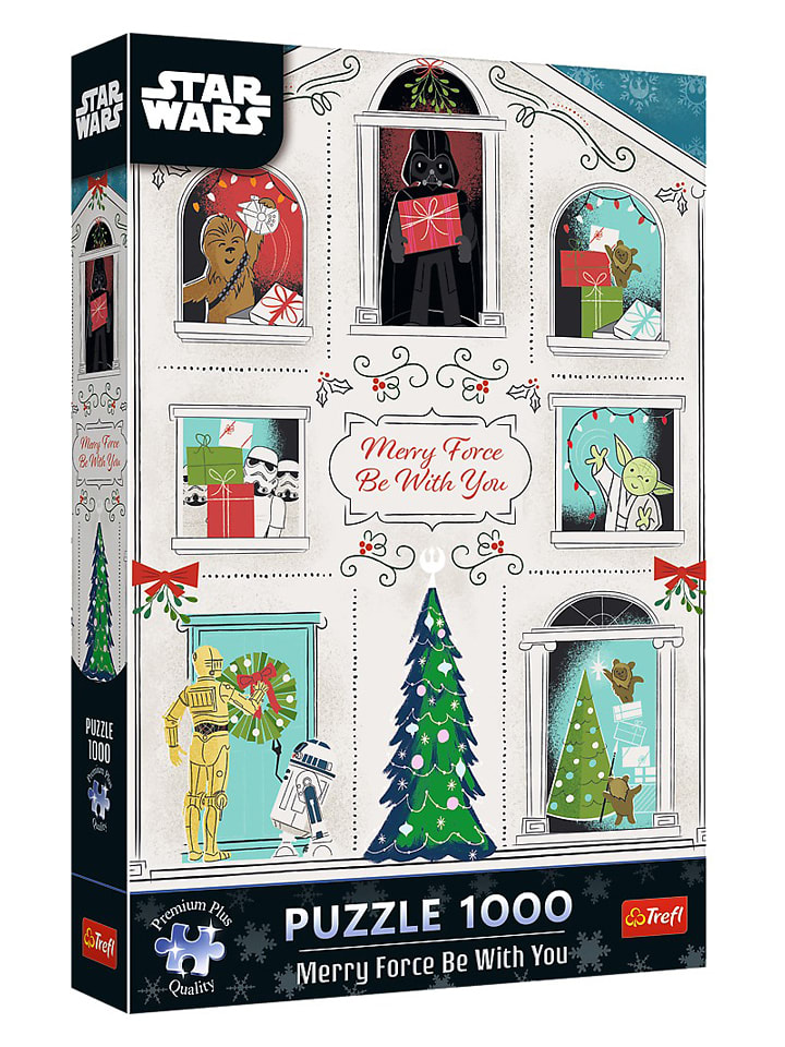 Trefl 1.000-częściowe puzzle "Star Wars - Marry Force be with You" - 12+ rozmiar: onesize