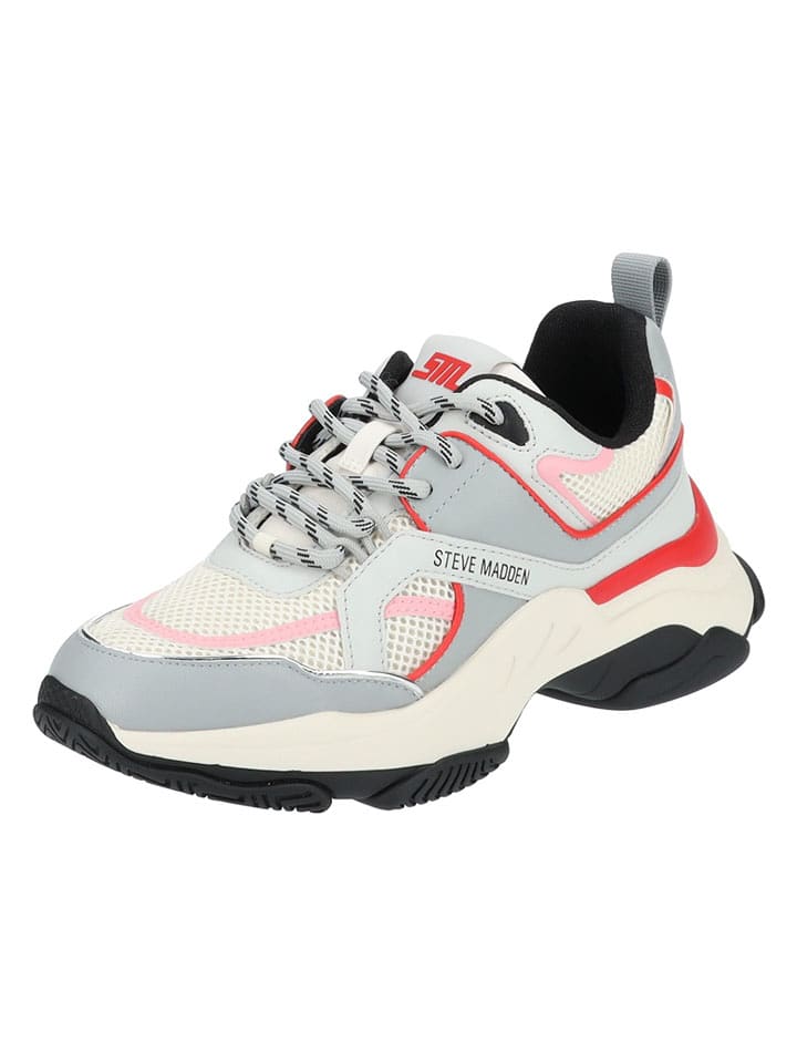 Steve Madden Sneakersy w kolorze szaro-czerwonym rozmiar: 40