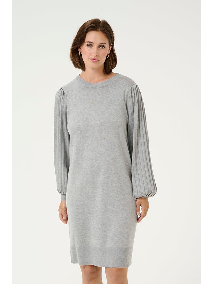 Kaffe Sukienka dresowa "Alone" w kolorze szarym rozmiar: L