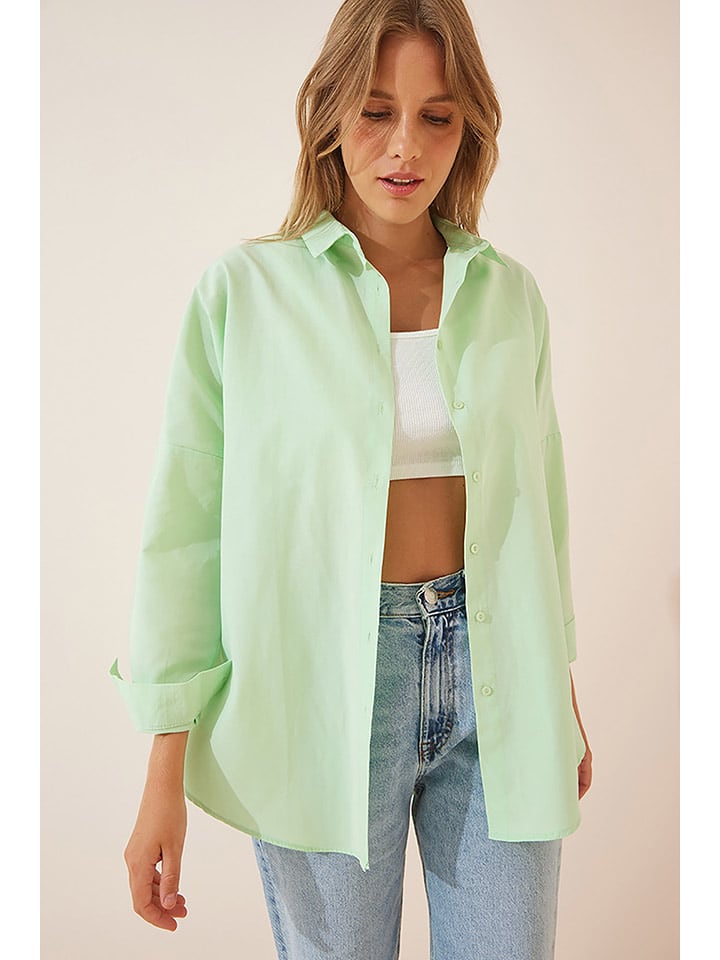 Happiness Istanbul Bluzka w kolorze zielonym rozmiar: 38