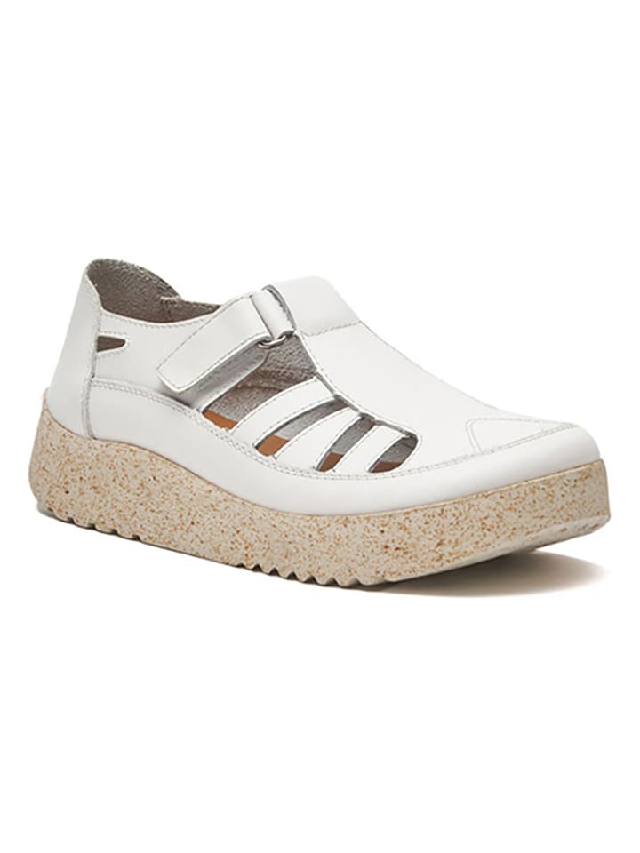 Comfortfusse Skórzane slippersy w kolorze kremowym rozmiar: 37