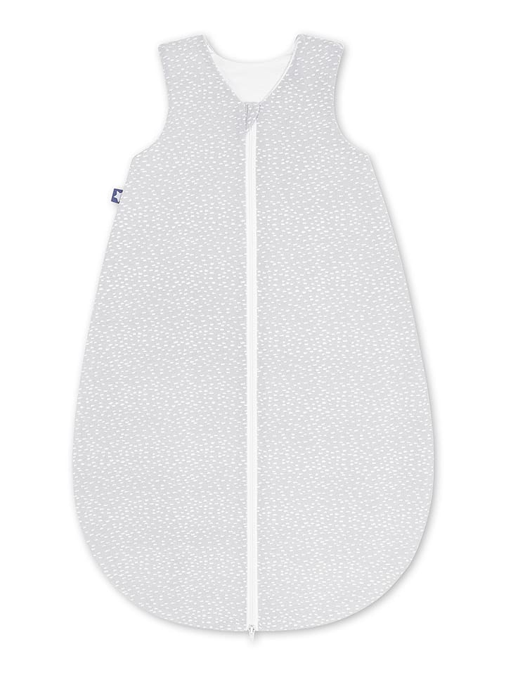 Julius Zöllner Śpiworek "Tiny Squares Grey" w kolorze szarym - 2,5 TOG rozmiar: 80/86