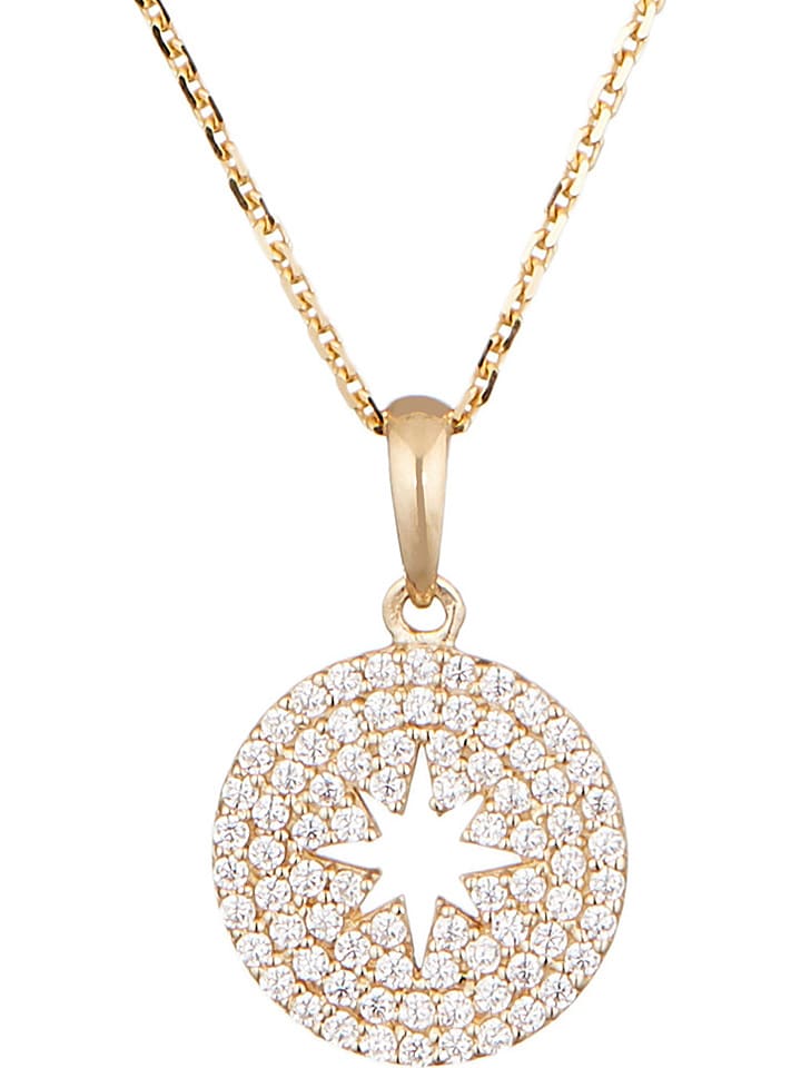 OR ÉCLAT Złota zawieszka "Etoile brillante" z cyrkoniami rozmiar: onesize