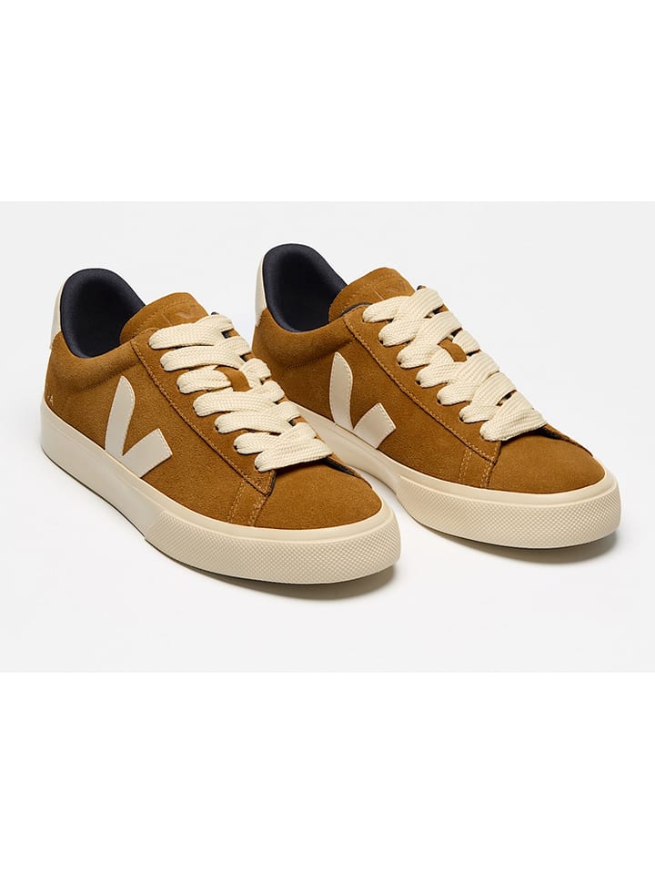 Veja Skórzane sneakersy "Campo Bold" w kolorze jasnobrązowym rozmiar: 38