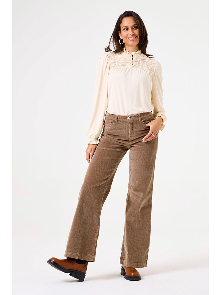 Garcia Bluzka w kolorze beżowym rozmiar: XXL