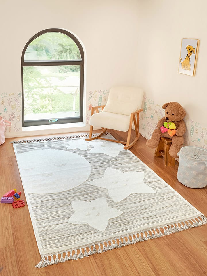 Mioli Dywan "Bercario Kids" w kolorze kremowo-beżowym rozmiar: 120x180 cm