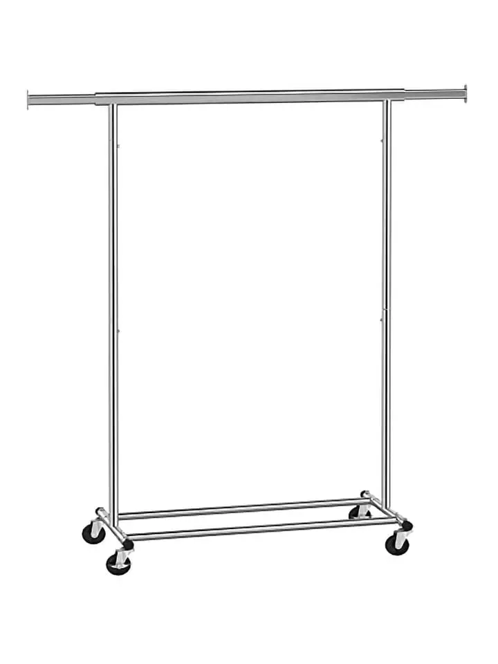 SONGMICS Garderoba stojąca w kolorze srebrnym - 132 x 160 x 45,5 cm rozmiar: onesize