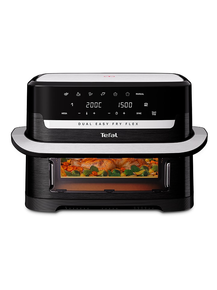 Tefal Frytkownica beztłuszczowa "Easy Fry Flex" w kolorze czarnym - 9 l rozmiar: onesize
