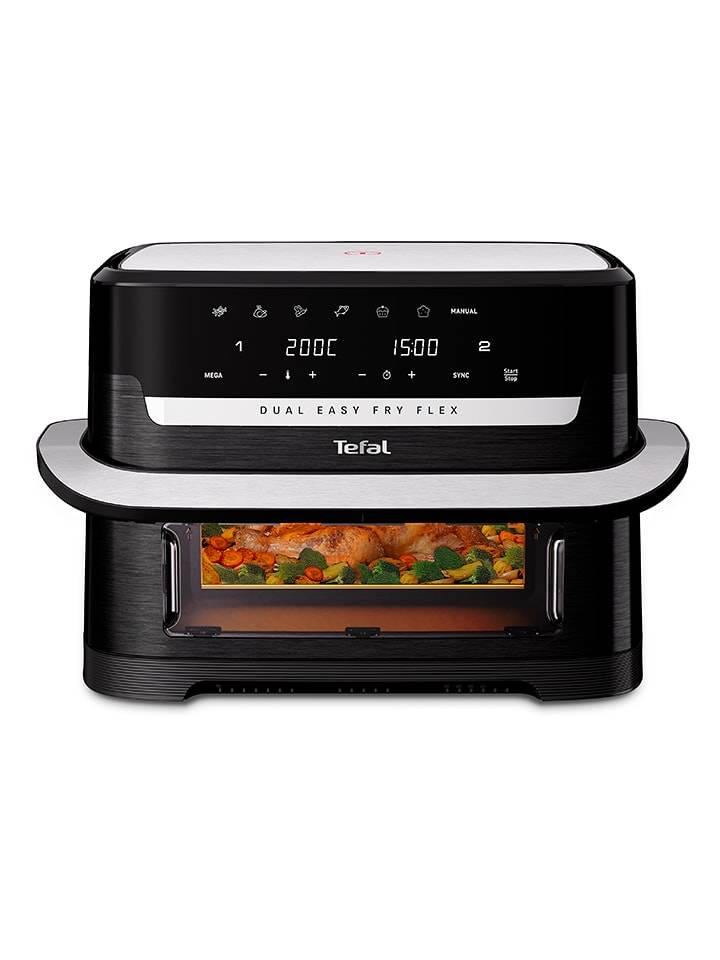Tefal Frytkownica beztłuszczowa "Easy Fry Flex" w kolorze czarnym - 9 l rozmiar: onesize