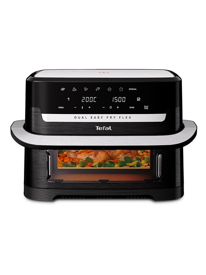 Tefal Frytkownica beztłuszczowa "Easy Fry Flex" w kolorze czarnym - 9 l rozmiar: onesize