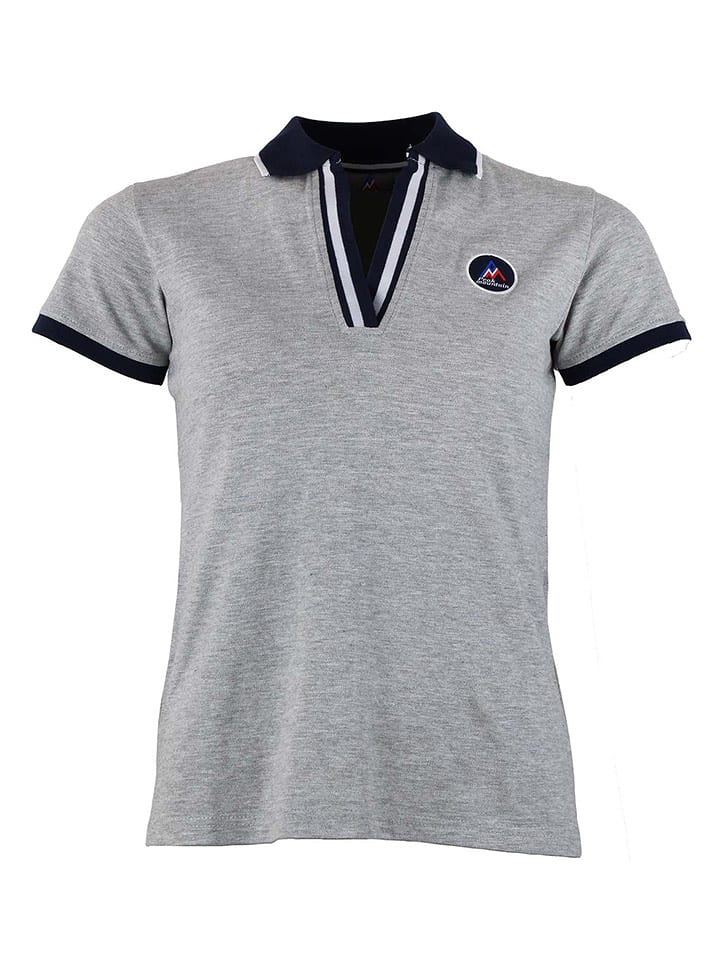 Peak Mountain Koszulka polo w kolorze szarym rozmiar: S