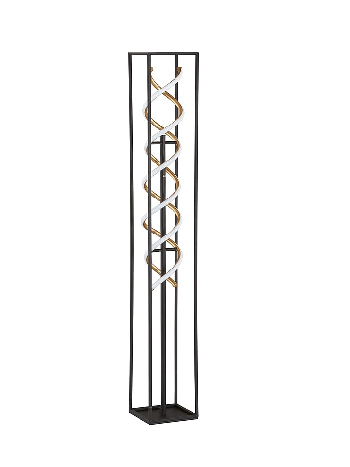 FISCHER & HONSEL Lampa stojąca LED "Gian" w kolorze złoto-czarnym - 20 x 135 x 20 cm rozmiar: onesize