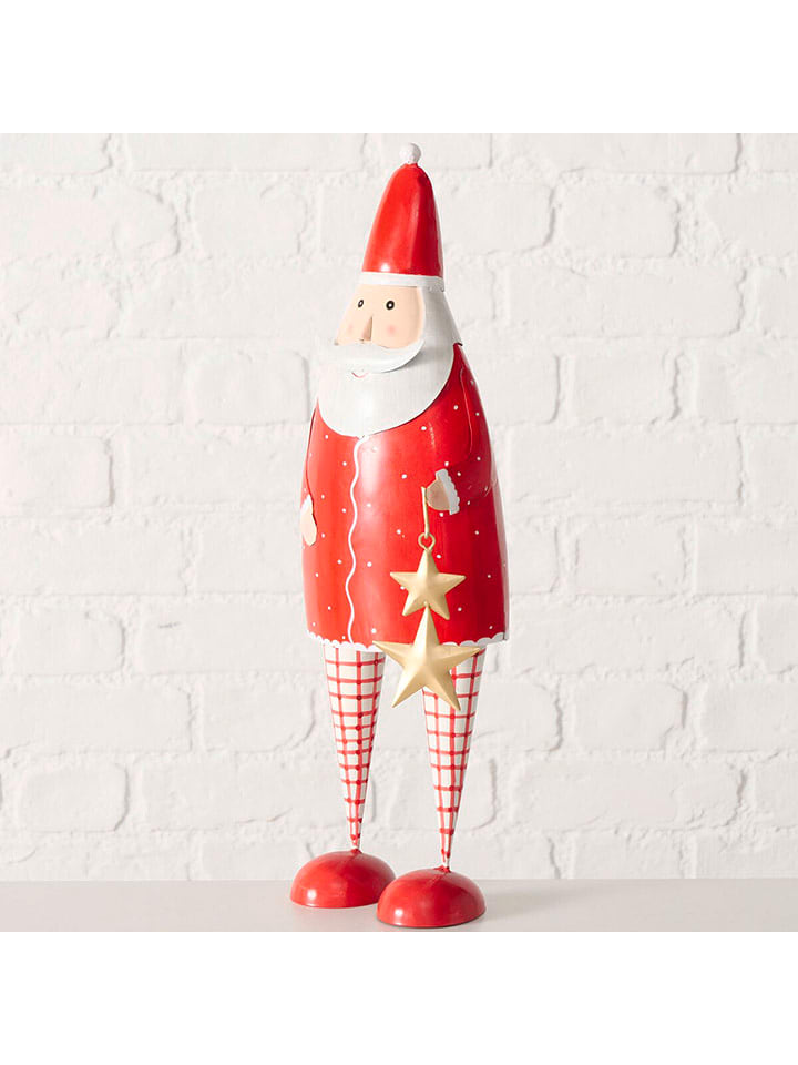 Boltze Figurka dekoracyjna "Pauli" w kolorze czerwono-białym - wys. 45 cm rozmiar: onesize