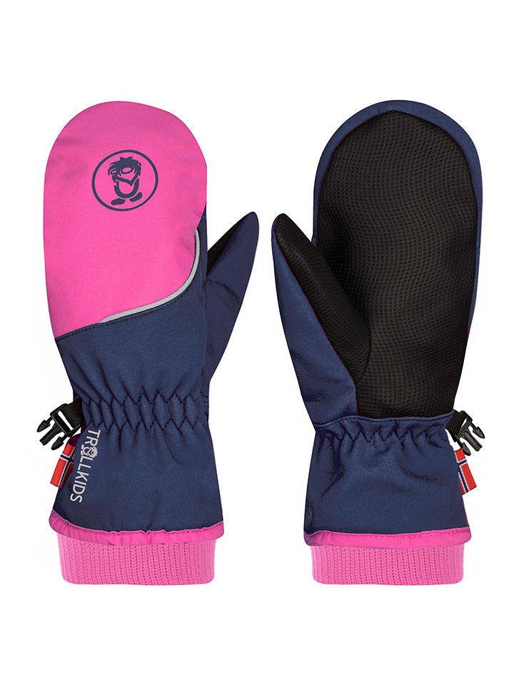 Trollkids Rękawiczki softshellowe "Trolltunga" w kolorze różowym rozmiar: 4,5