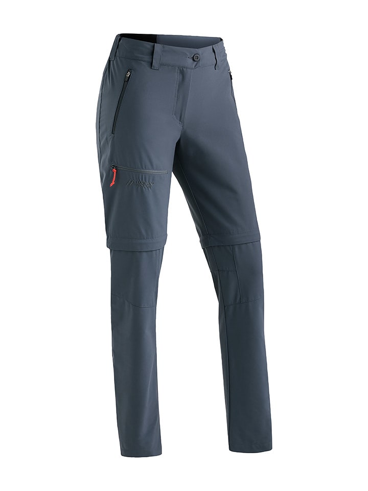 Maier Sports Spodnie funkcyjne Zipp-Off "Nata" w kolorze antracytowym rozmiar: 44