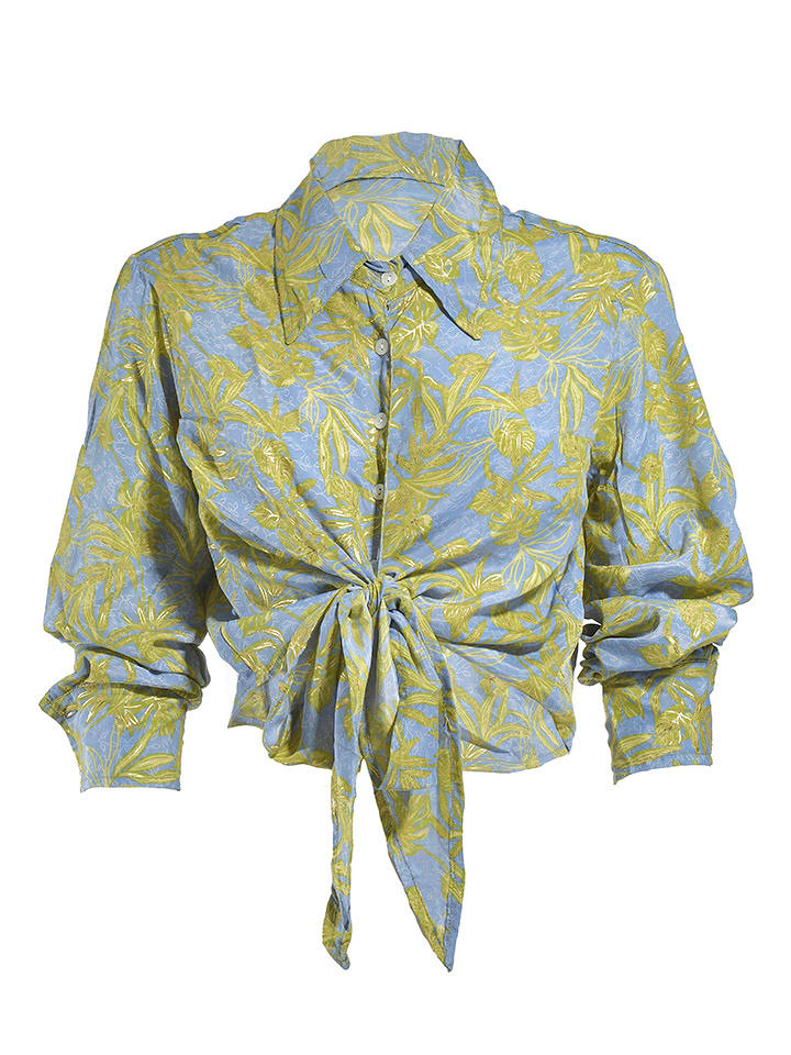 BLE Koszula w kolorze niebiesko-żółtym rozmiar: onesize