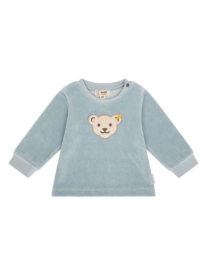 Steiff Bluza w kolorze błękitnym rozmiar: 80