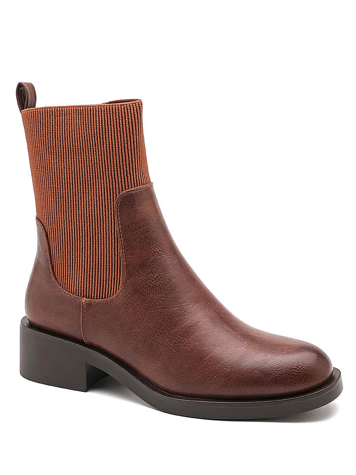 Sixth Sens Botki w kolorze jasnobrązowym rozmiar: 36