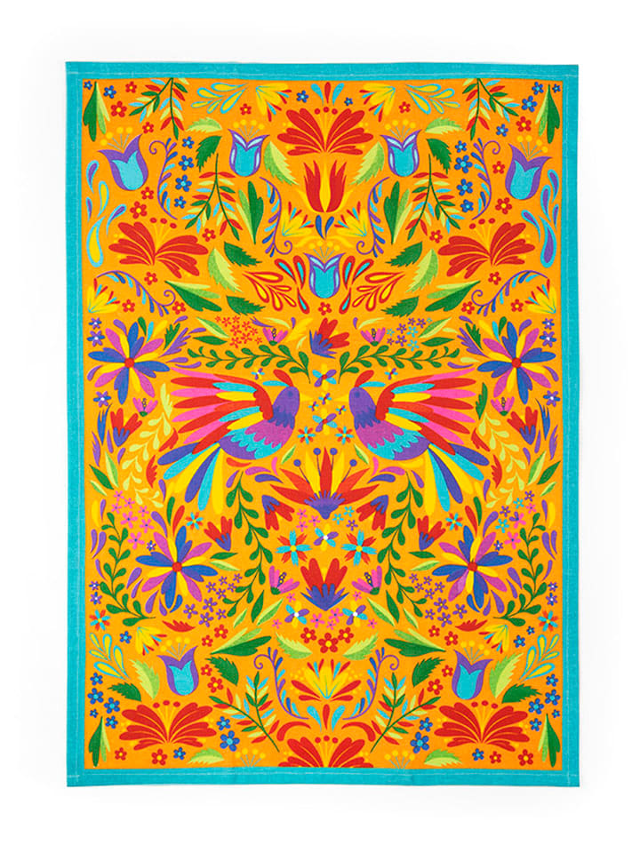 Trendy Kitchen by EXCÉLSA Ściereczka "Mexican Flowers" ze wzorem do naczyń - 70 x 50 cm rozmiar: onesize