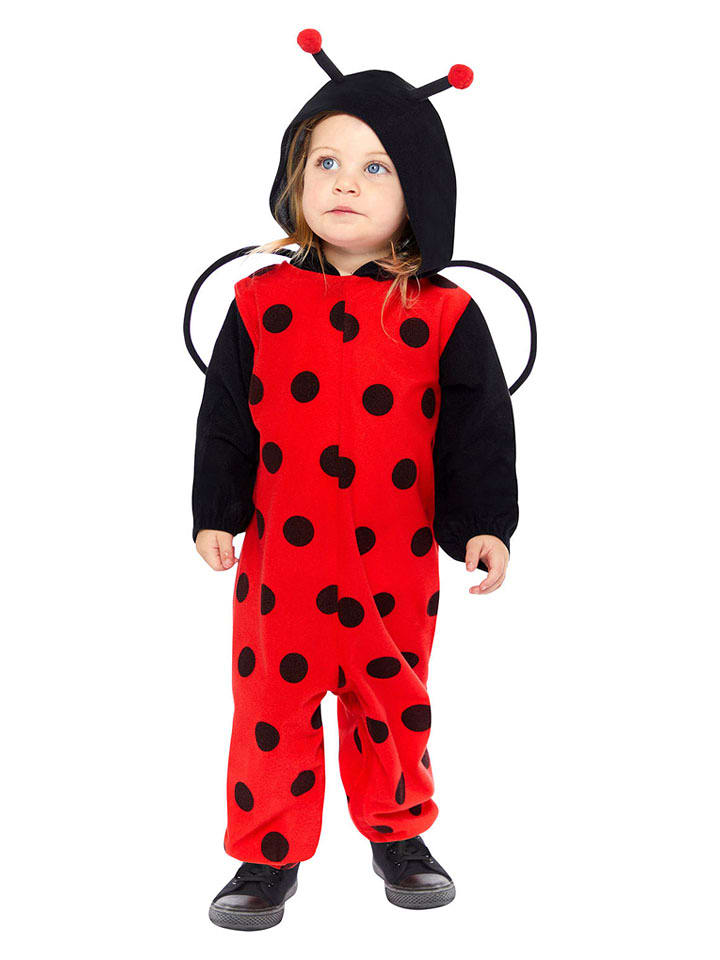 amscan Kombinezon kostiumowy "Ladybug" w kolorze czerwono-czarnym rozmiar: 80-92