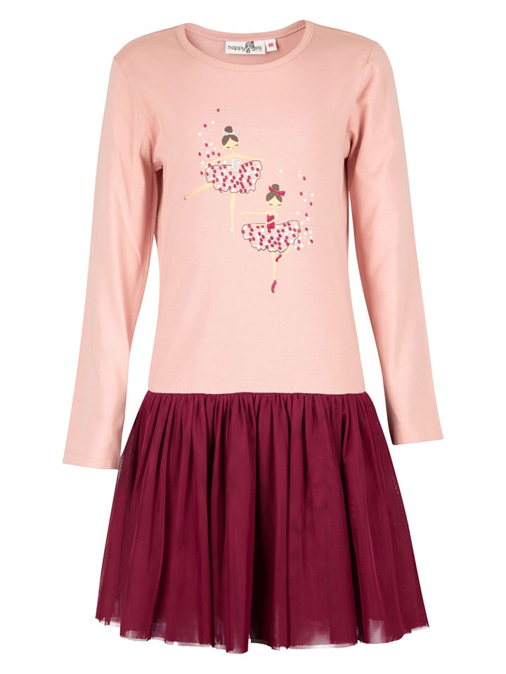 happy girls by Eisend Sukienka w kolorze jasnoróżowym rozmiar: 128