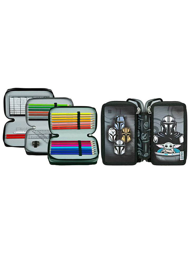 SCOOLI Piórnik "Star Wars" w kolorze czarnym z akcesoriami rozmiar: onesize