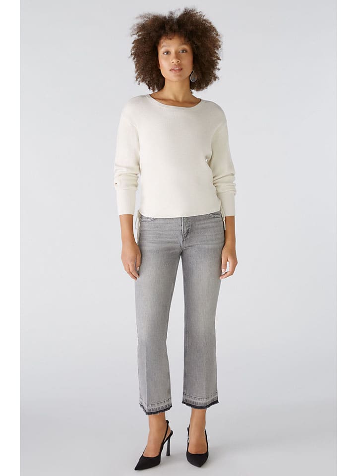 Oui Sweter w kolorze kremowym rozmiar: 44