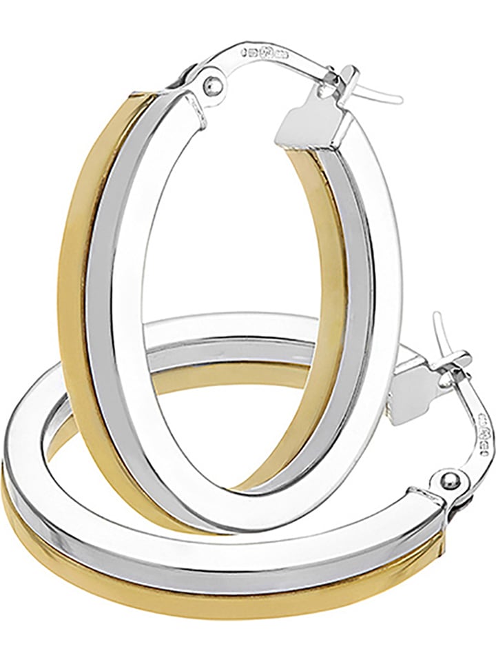 Revoni Złote kolczyki-kreole rozmiar: onesize